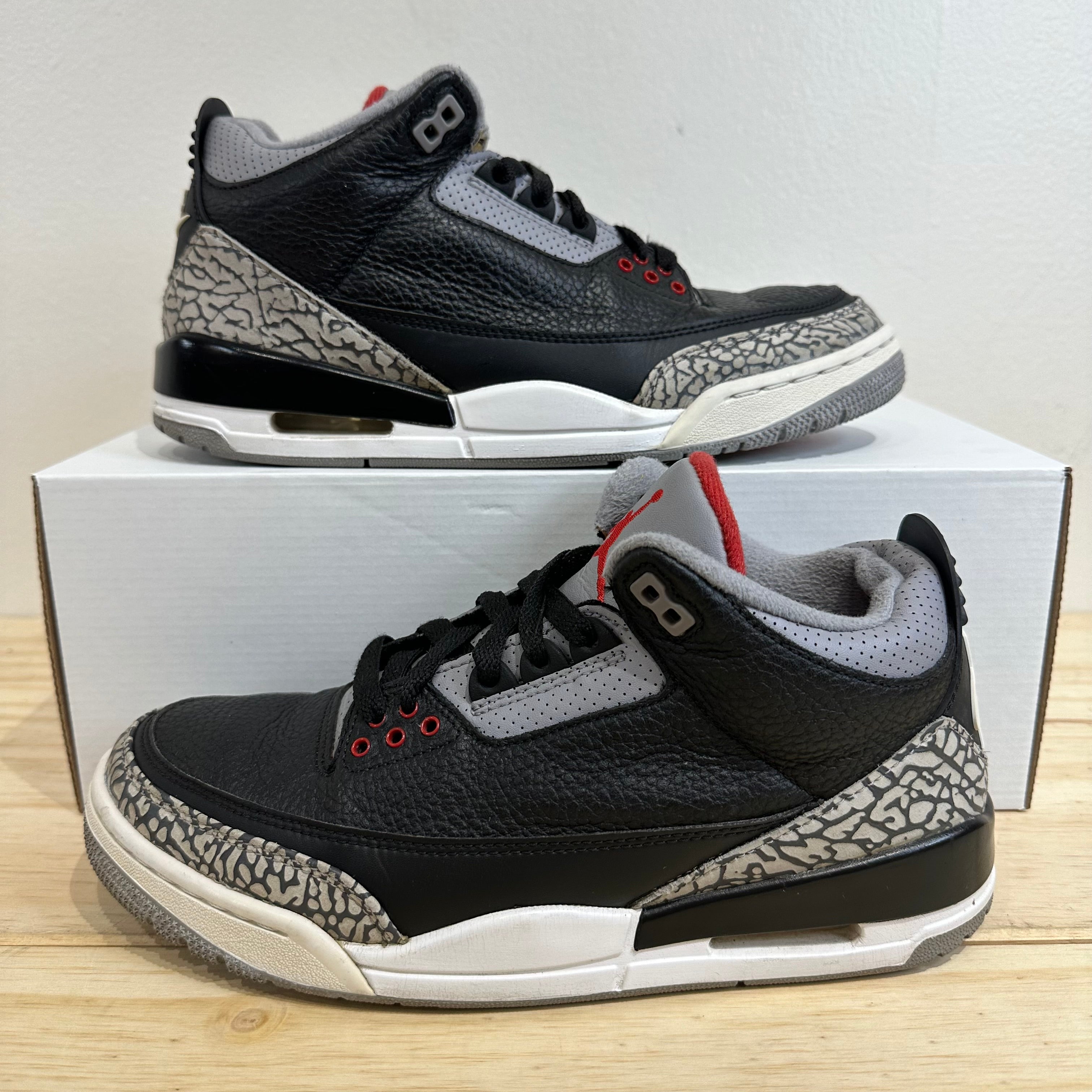 Air Jordan 3 Retro Black Cement Sz 8
