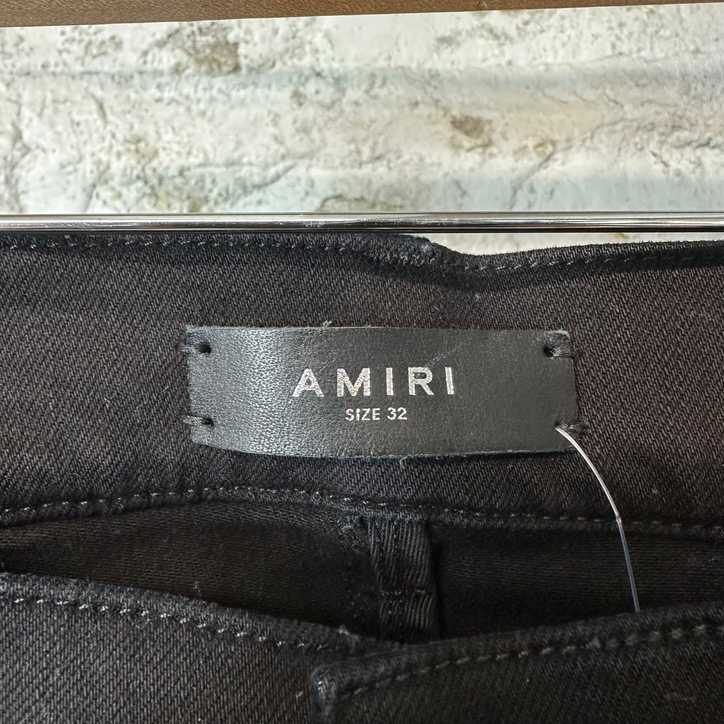 Amiri MX1 Grey Paisley Black Denim Jeans Sz 32