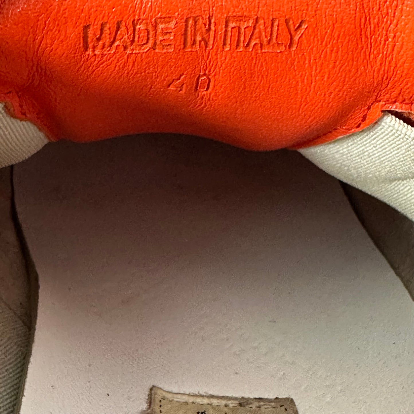 Maison Margiela Replica Orange Sneaker Sz 7 (40)