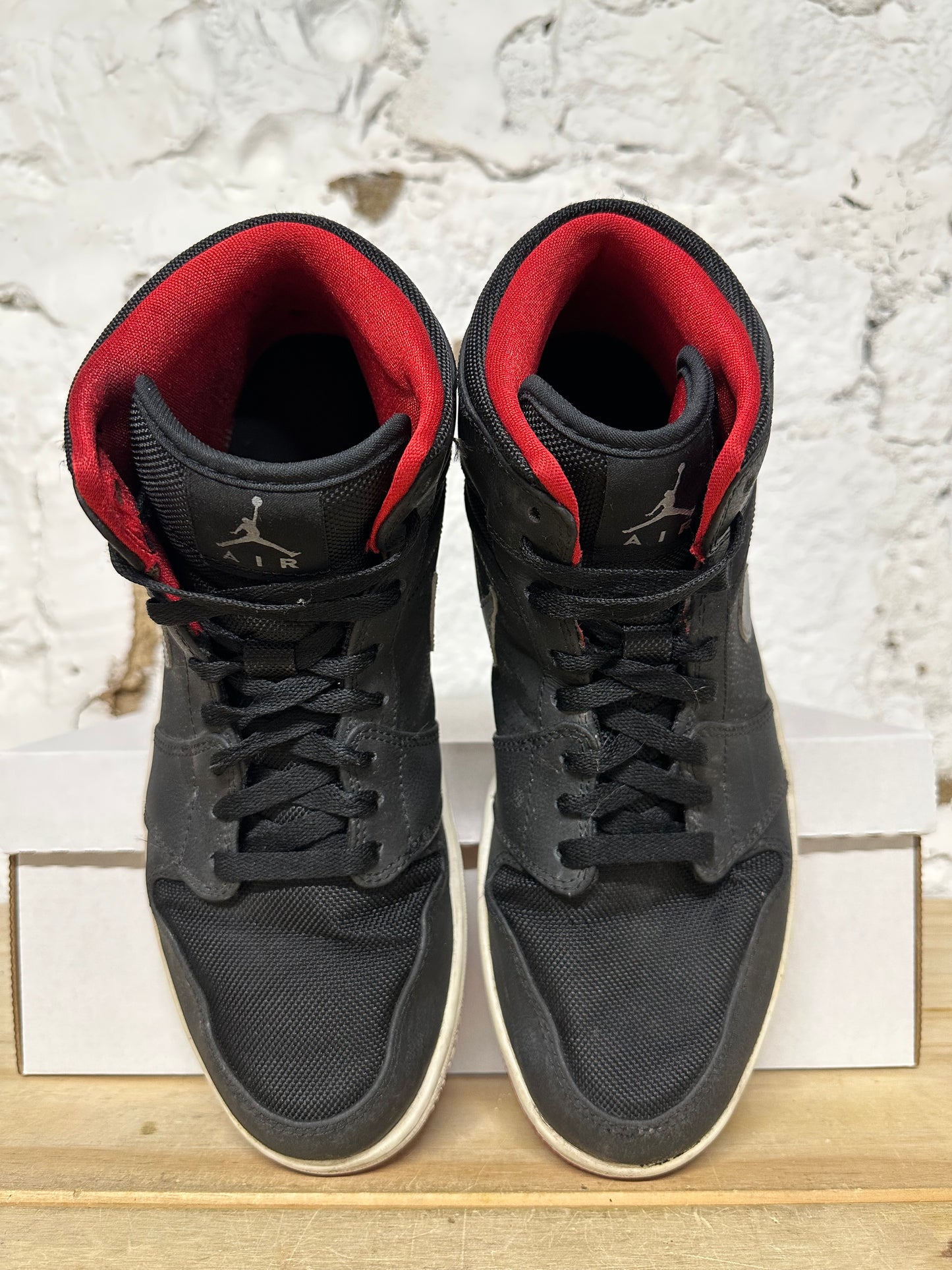 Air Jordan 1 Mid Cool Grey Gym Red Sz 10.5