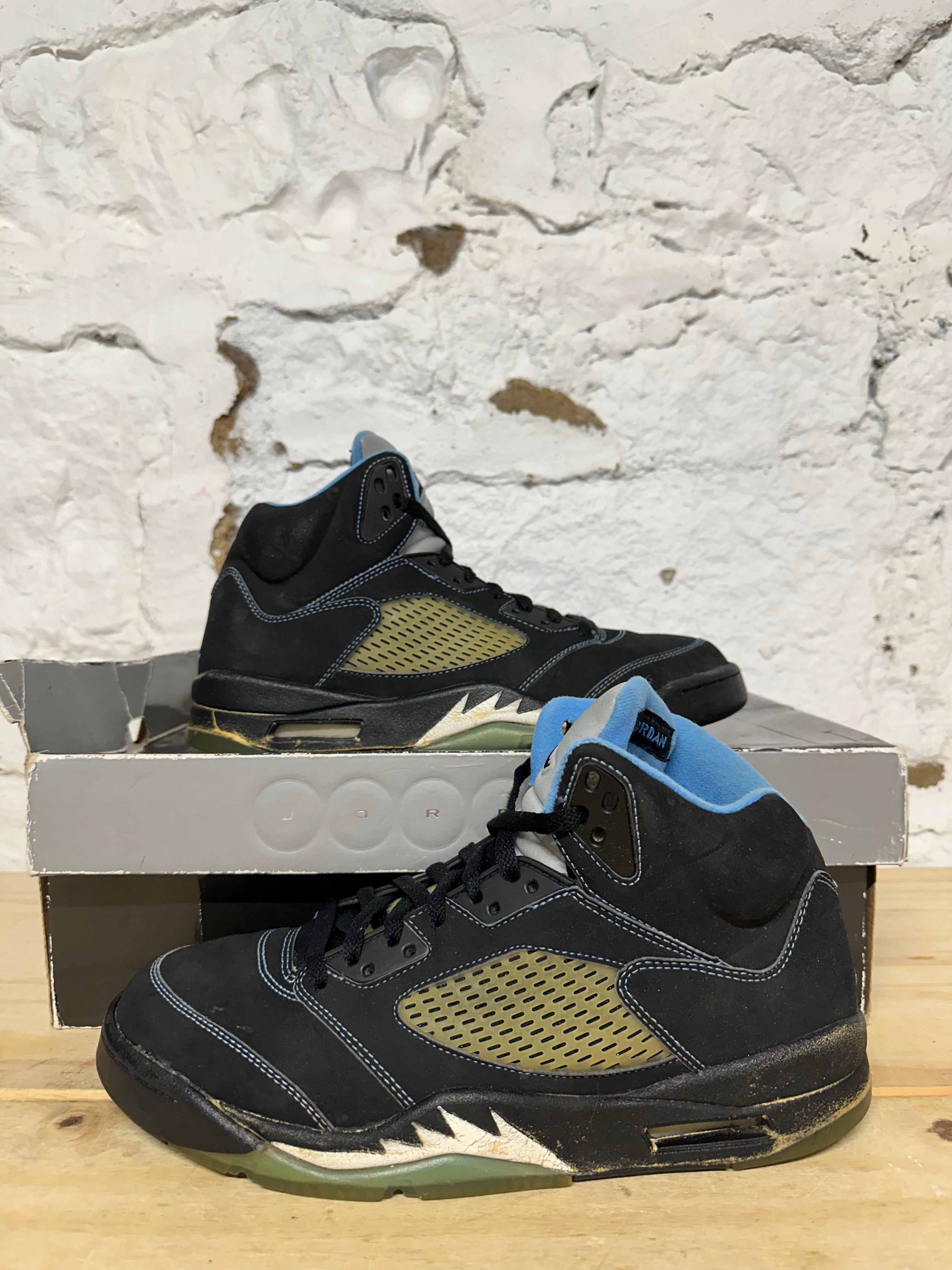 Air Jordan 5 Black University Blue (2006) Sz 9.5