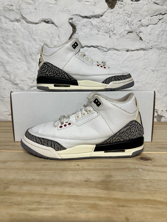Air Jordan 3 White Cement Reimagined Sz 6Y