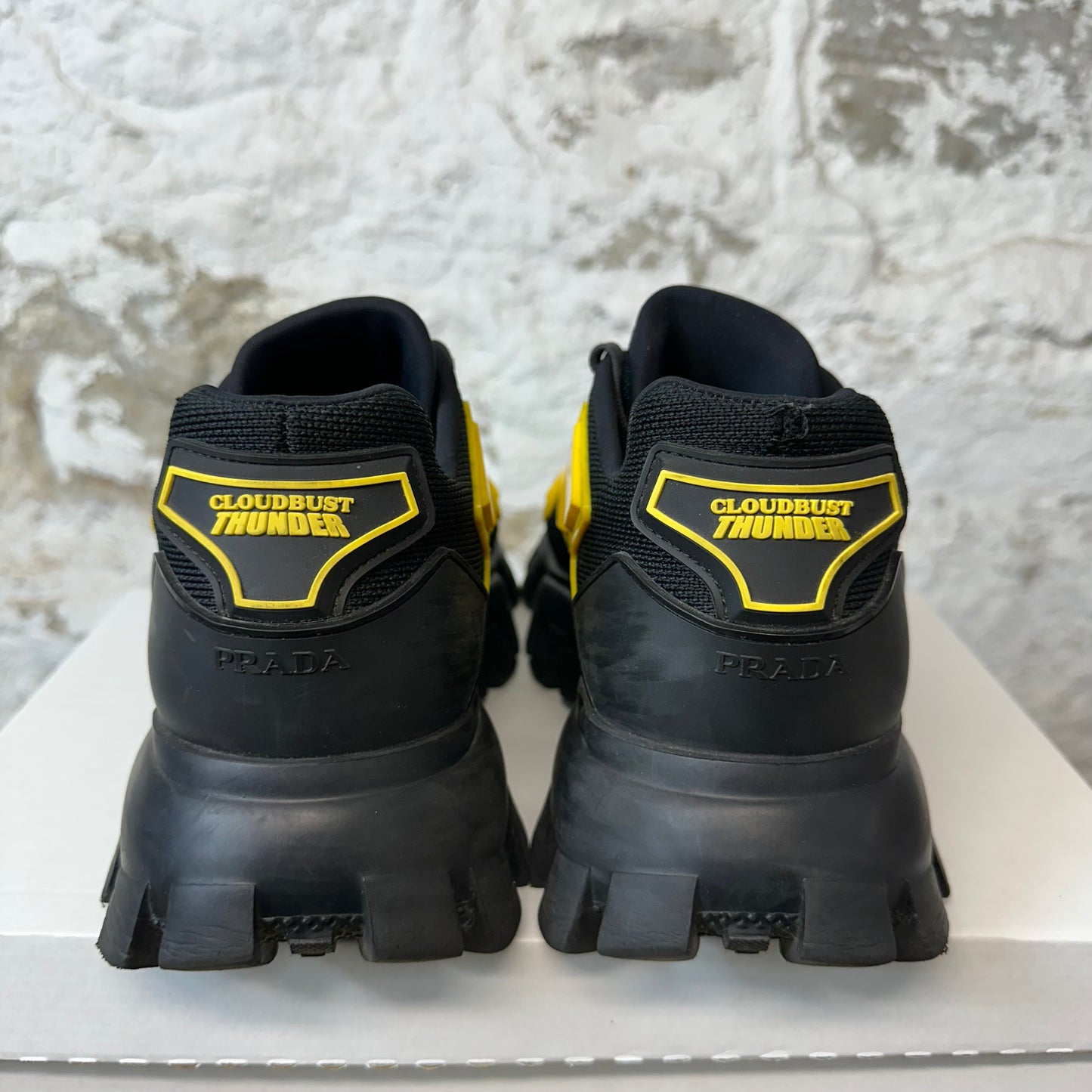 Prada Cloudbust Yellow Black Sneaker Sz 7 No Box