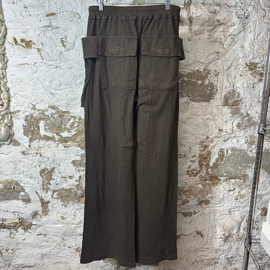 Rick Owens Dark Dust Creatch Cargo Sweatpants Sz M