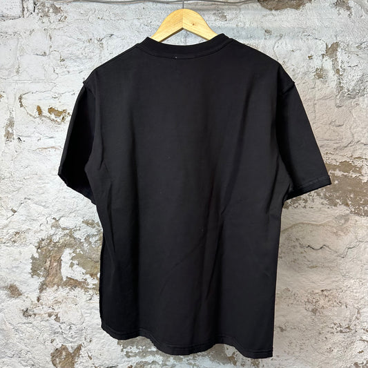 Saint Vanity Cream Griffin T-shirt Black Sz S