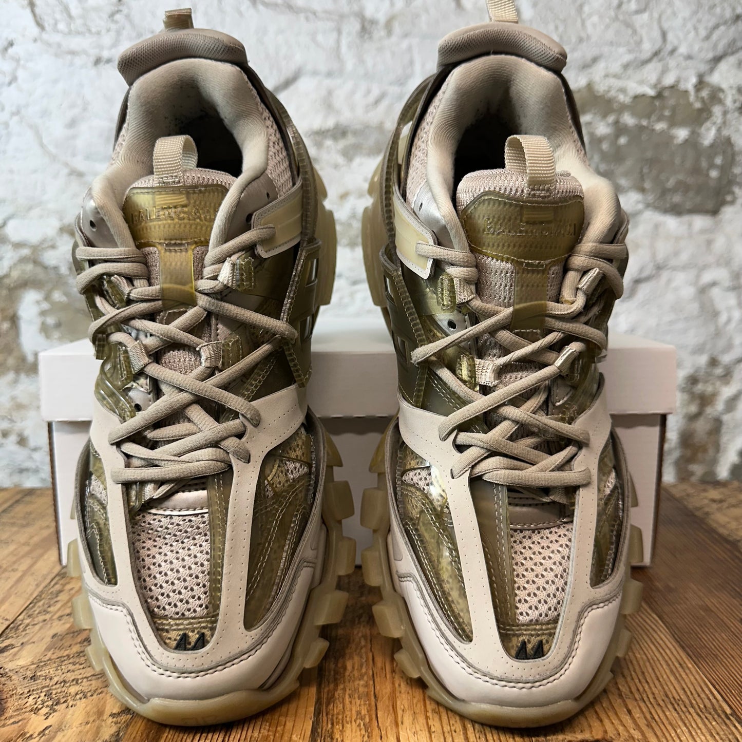 Balenciaga Track Runner Light Beige Clear Sneaker Sz 11 (44)