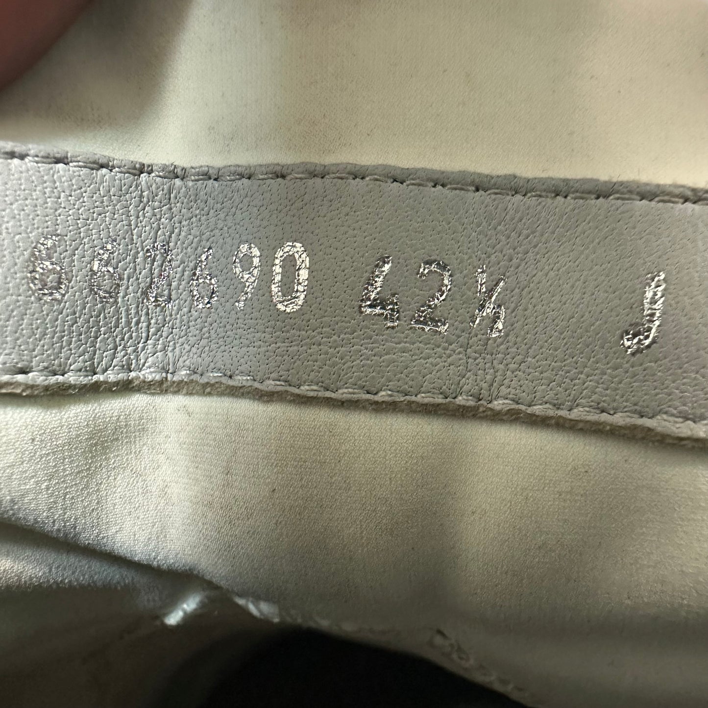 Alexander Mcqueen Black Silver Nappa Joy Sneaker Sz 9.5 (42.5)