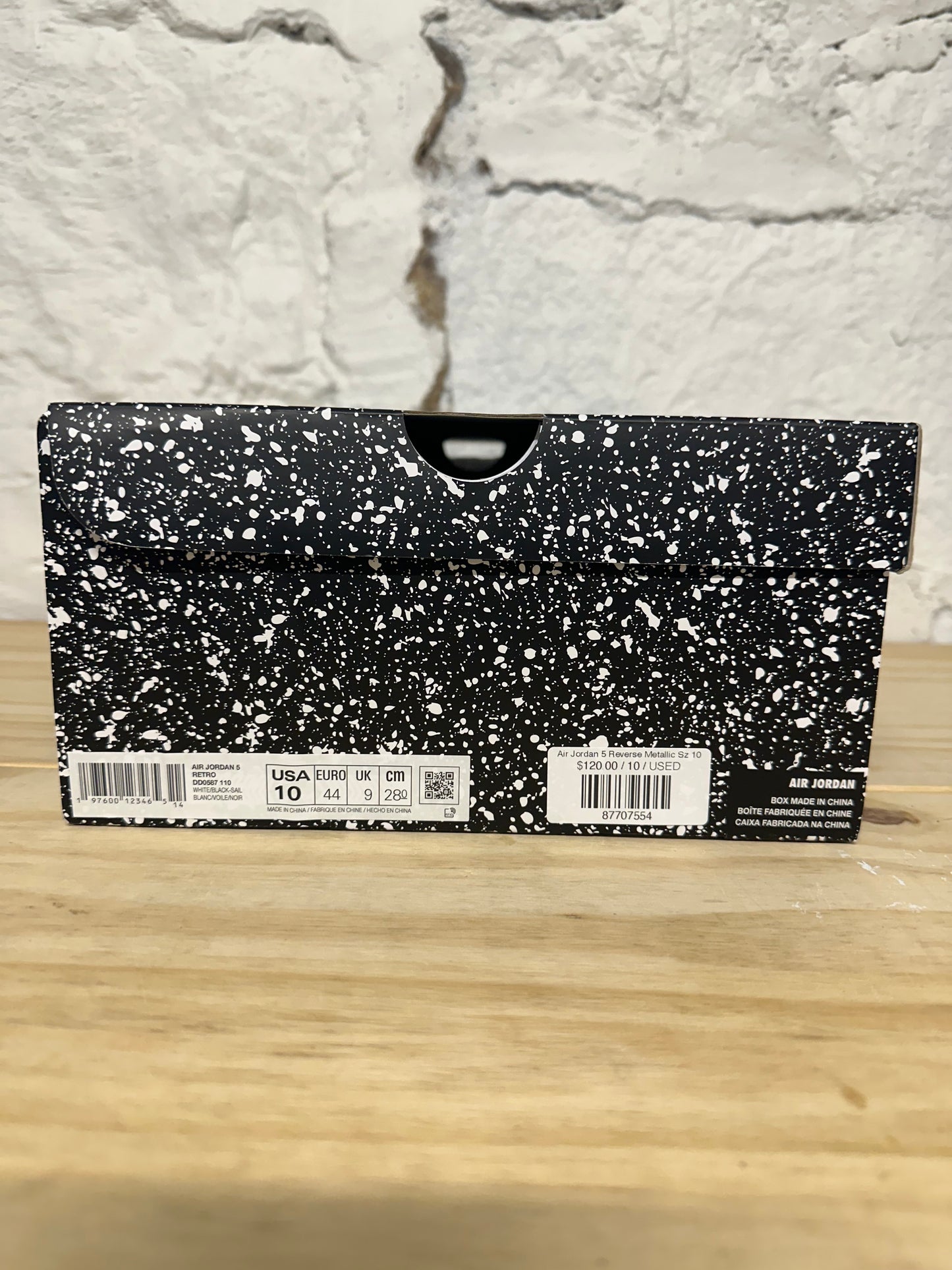 Air Jordan 5 Reverse Metallic Sz 10