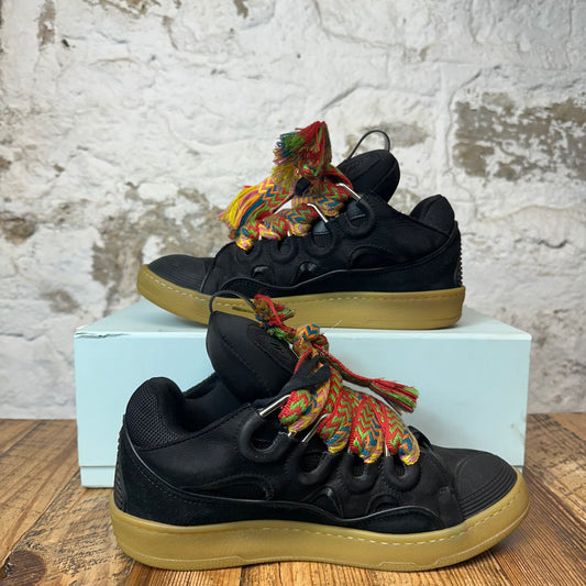 Lanvin Curb Multicolor Lace Black Gum Sneaker Sz 9 (42)