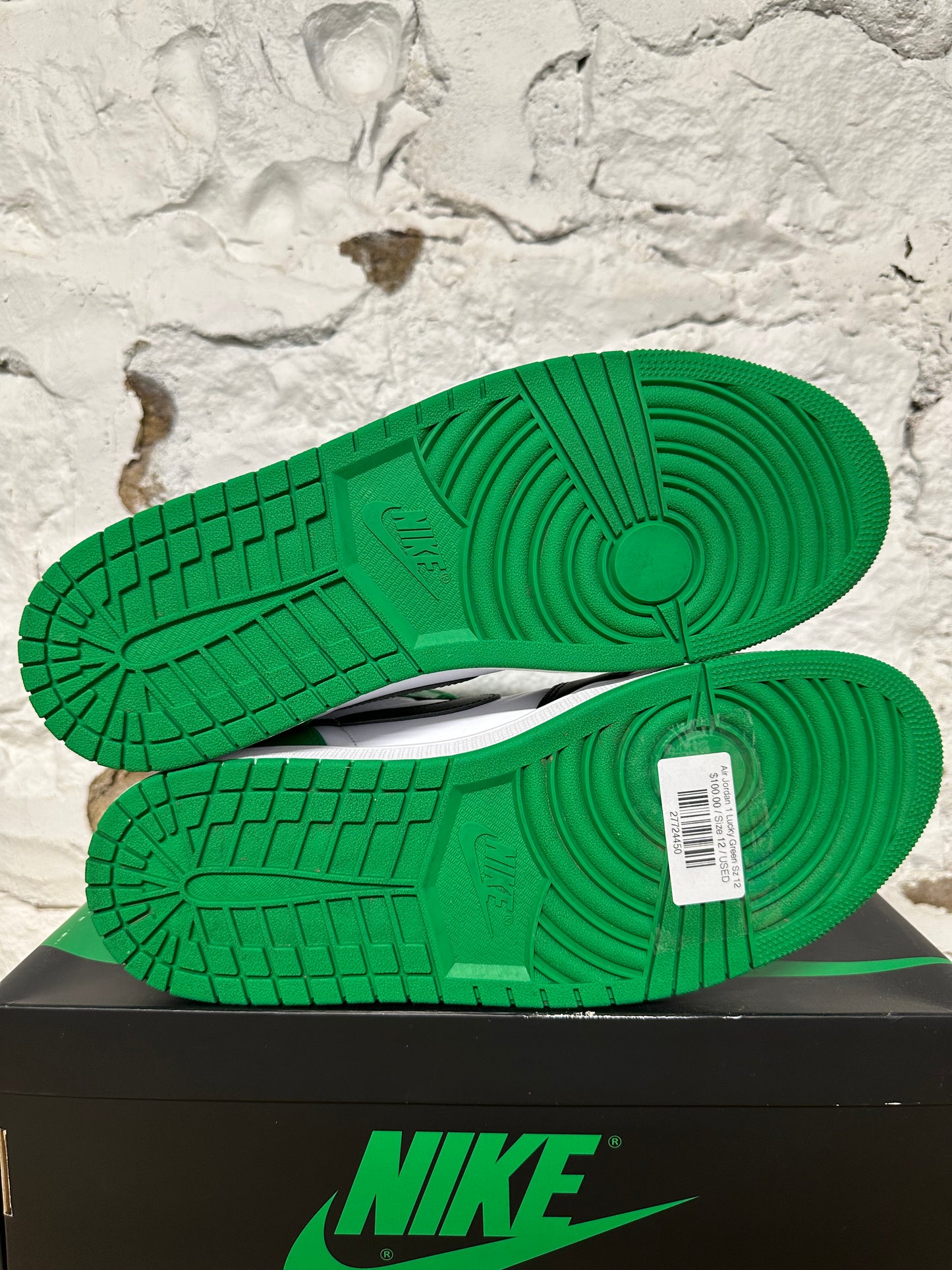 Air Jordan 1 High Lucky Green Sz 12