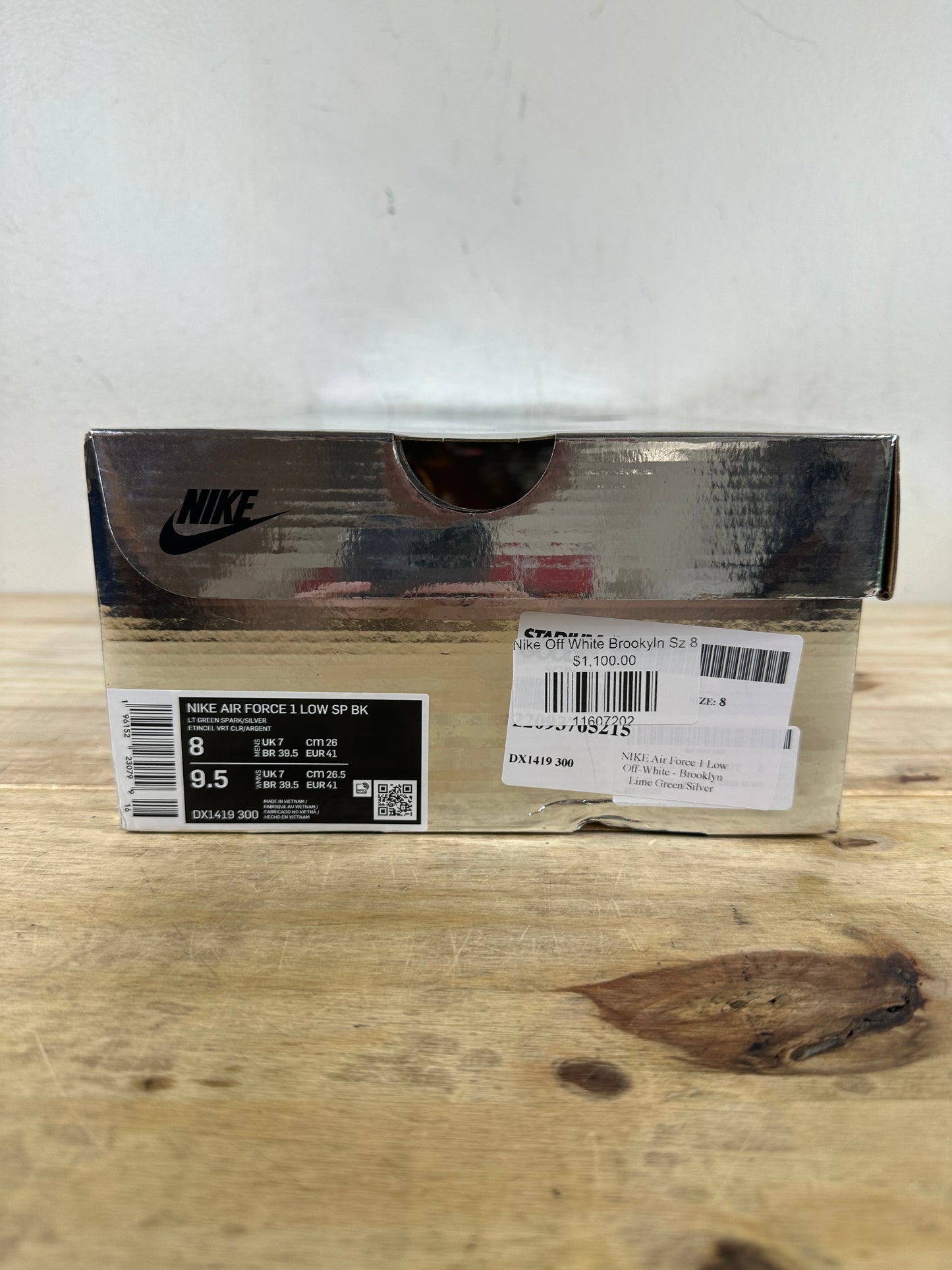 Nike Air Force 1 Low Off-White Brooklyn Sz 8