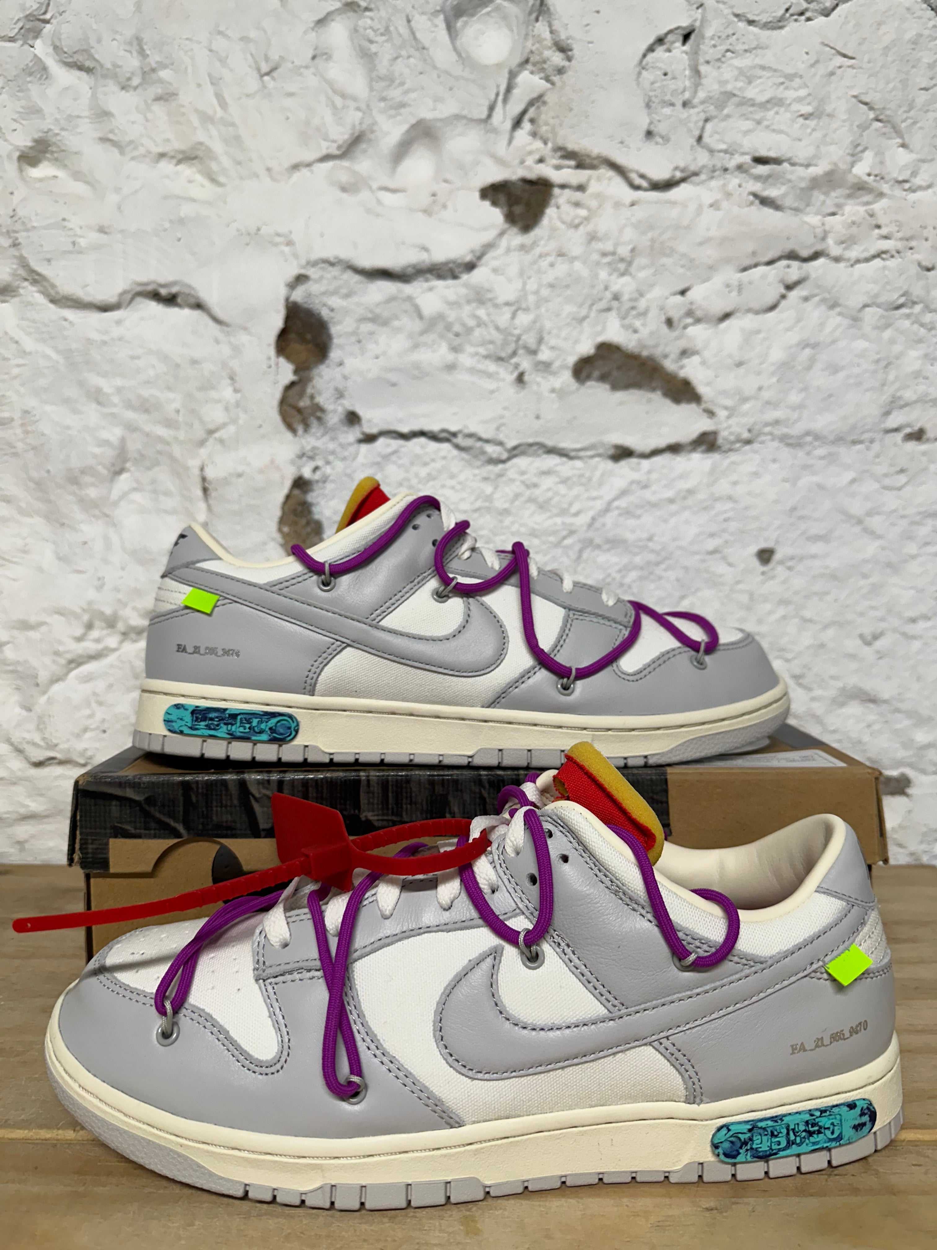 Nike Dunk Low Off-White Lot 45 Sz 12 DS