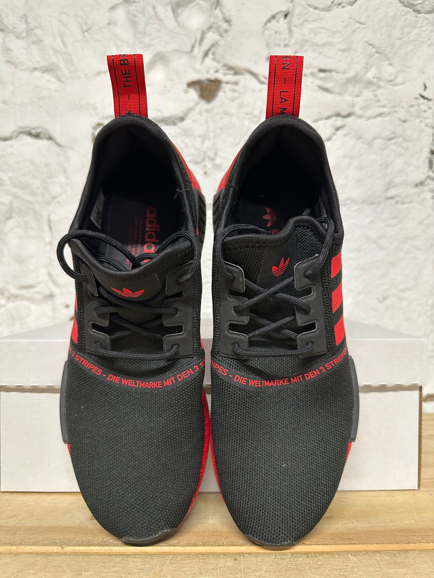 Adidas NMD Black Vivid Red Sz 8.5