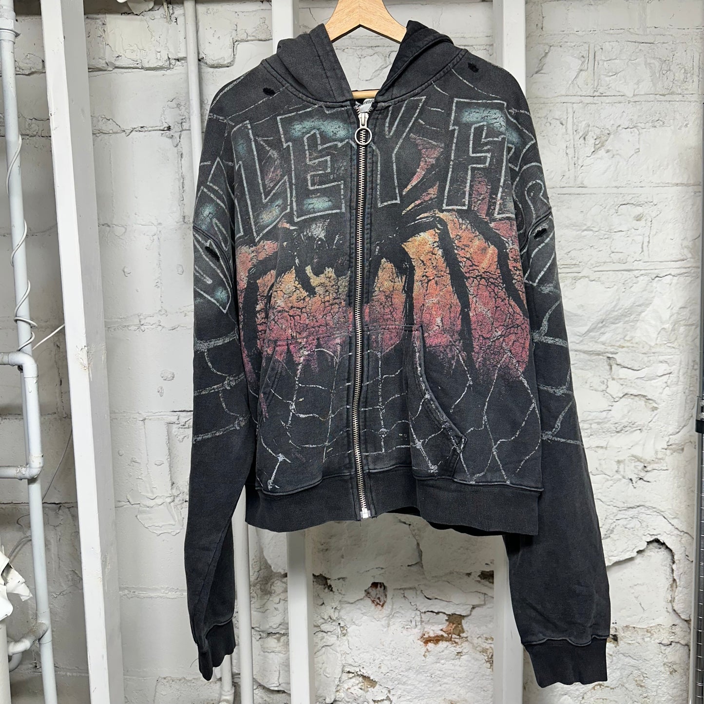 Vale Widow Zip Up Hoodie Sz XL