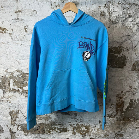 Chrome Hearts Matty Boy Brand New Hoodie Blue Sz S