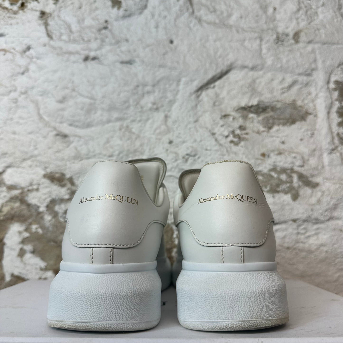 Alexander Mcqueen Striped Lace Triple White Sneaker Sz 9 (42)