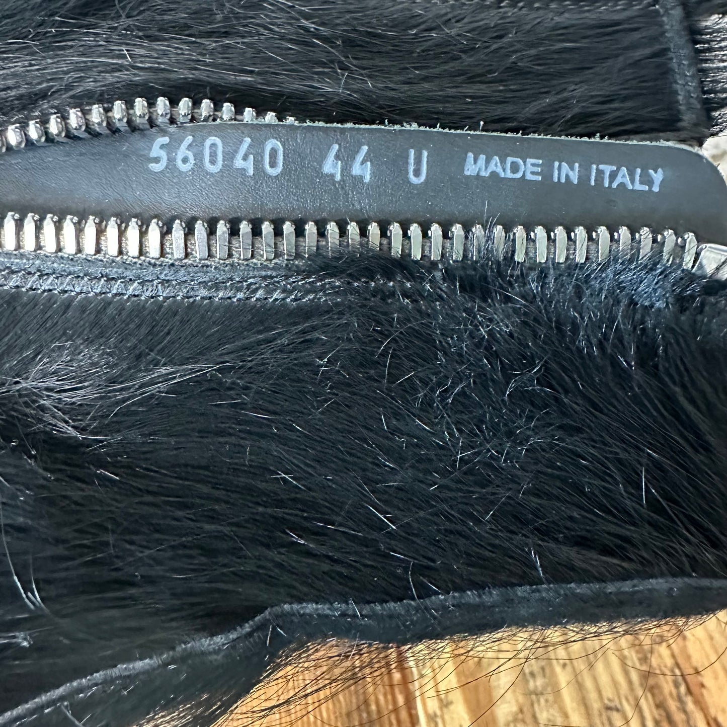 Rick Owens High Pony Hair Black Milk Sneaker Sz 11 (44)