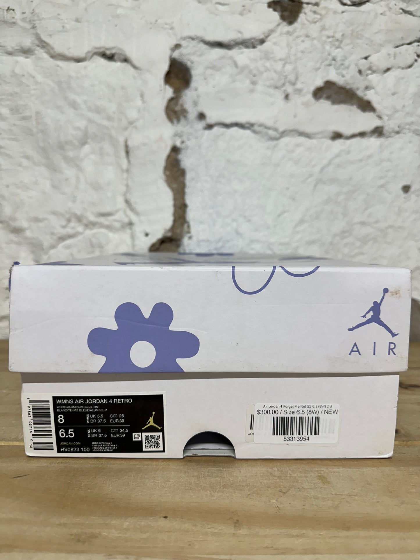 Air Jordan 4 Forget Me Not Sz 6.5 (8W) DS