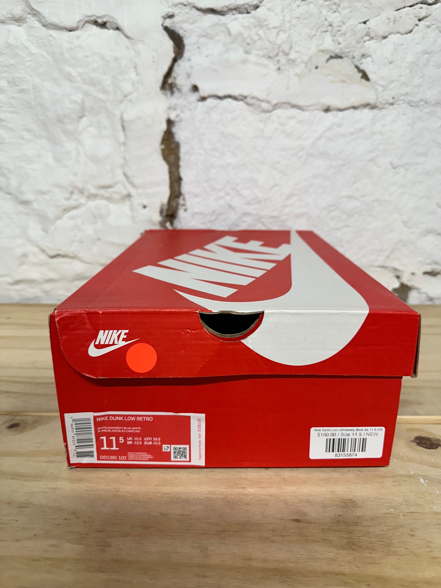 Nike Dunk Low University Blue Sz 11.5 DS