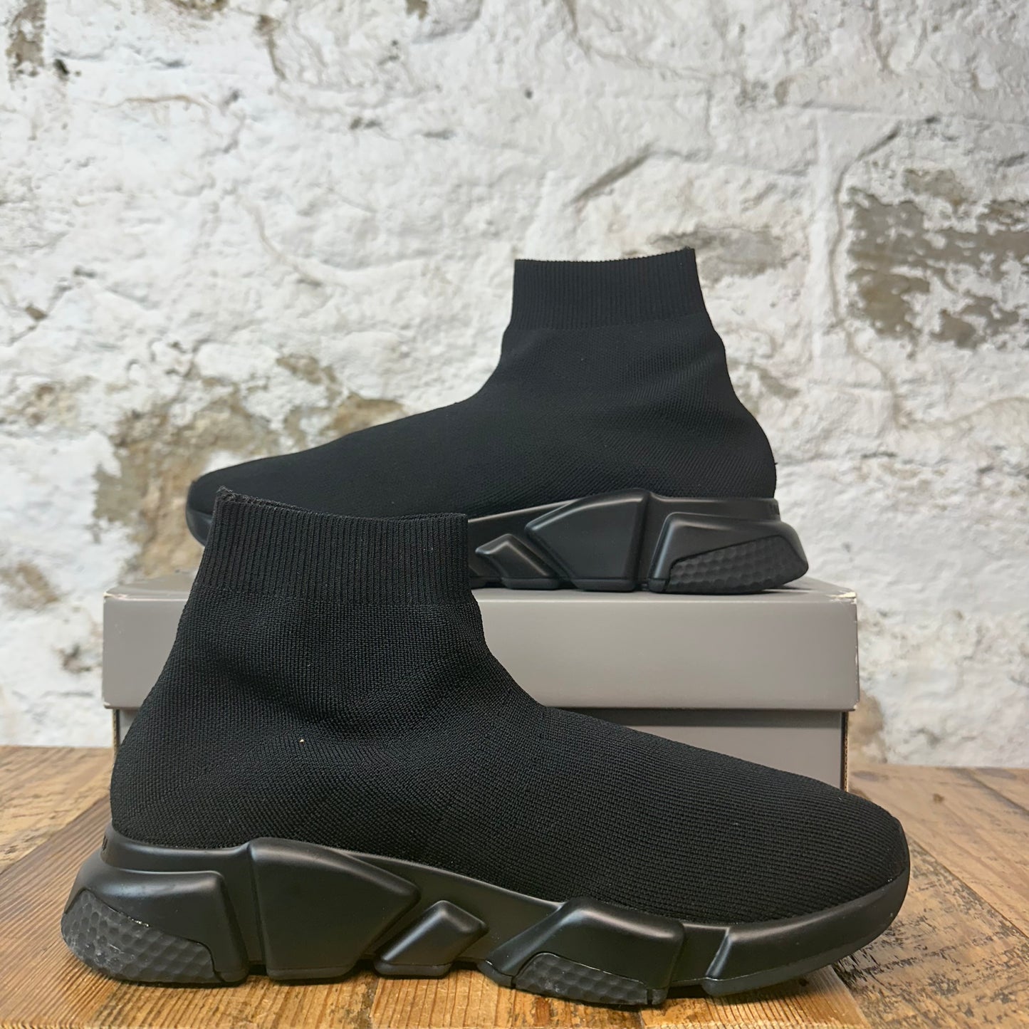 Balenciaga Sock Runner Graffiti Sole Black Sneaker