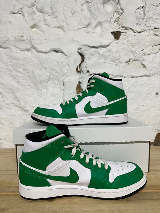 Air Jordan 1 Mid Lucky Green Sz 8