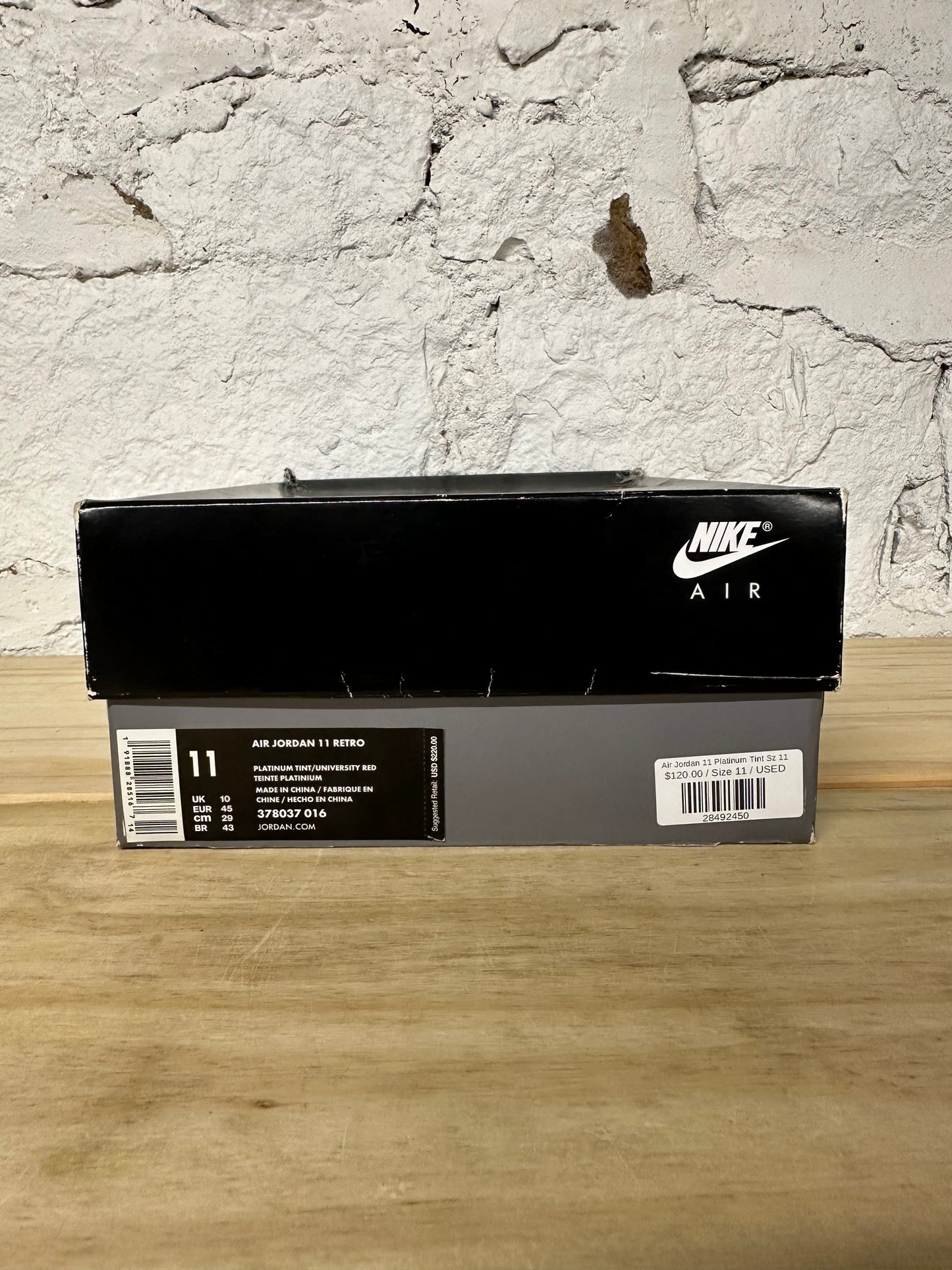 Air Jordan 11 High Platinum Tint Sz 11