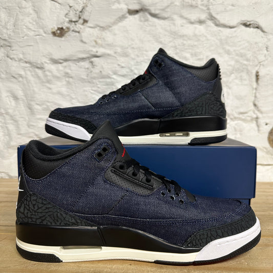 Air Jordan 3 Levi's Indigo Sz 10 DS