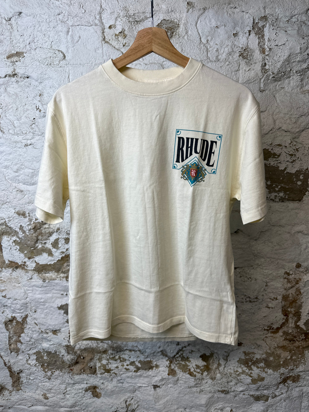 Rhude Off-White Card T-Shirt Sz XS DS