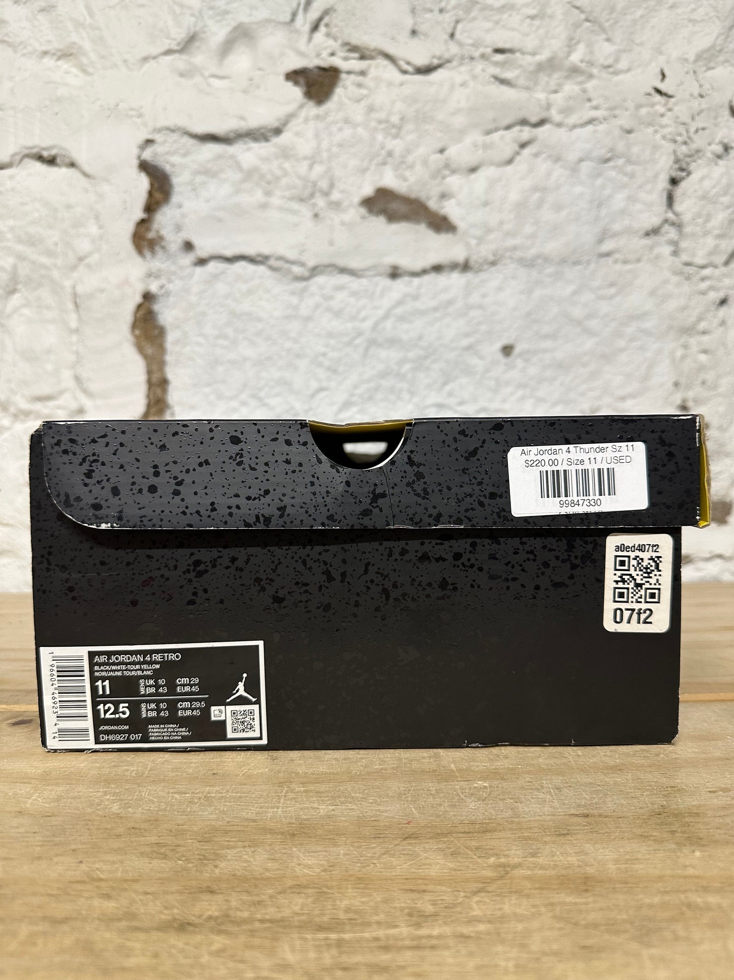Air Jordan 4 Thunder Sz 11