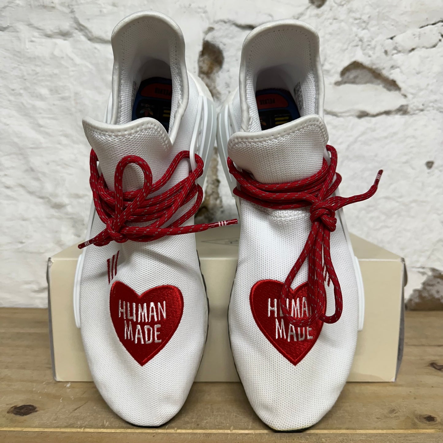 Adidas NMD Human Race Human Made White Red Sz 11