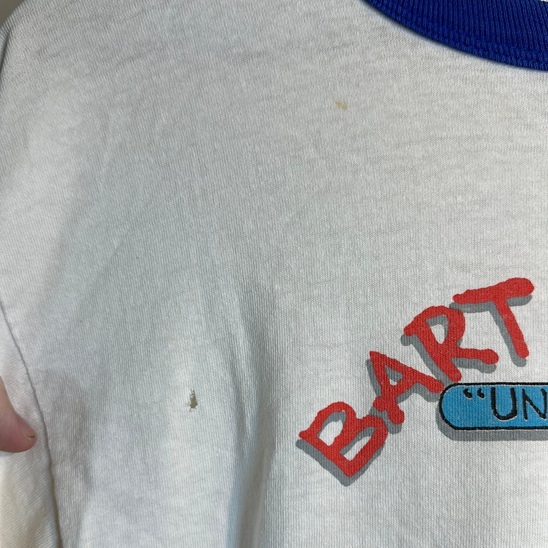 Bart Simpson Under Achiever White Tee Sz L