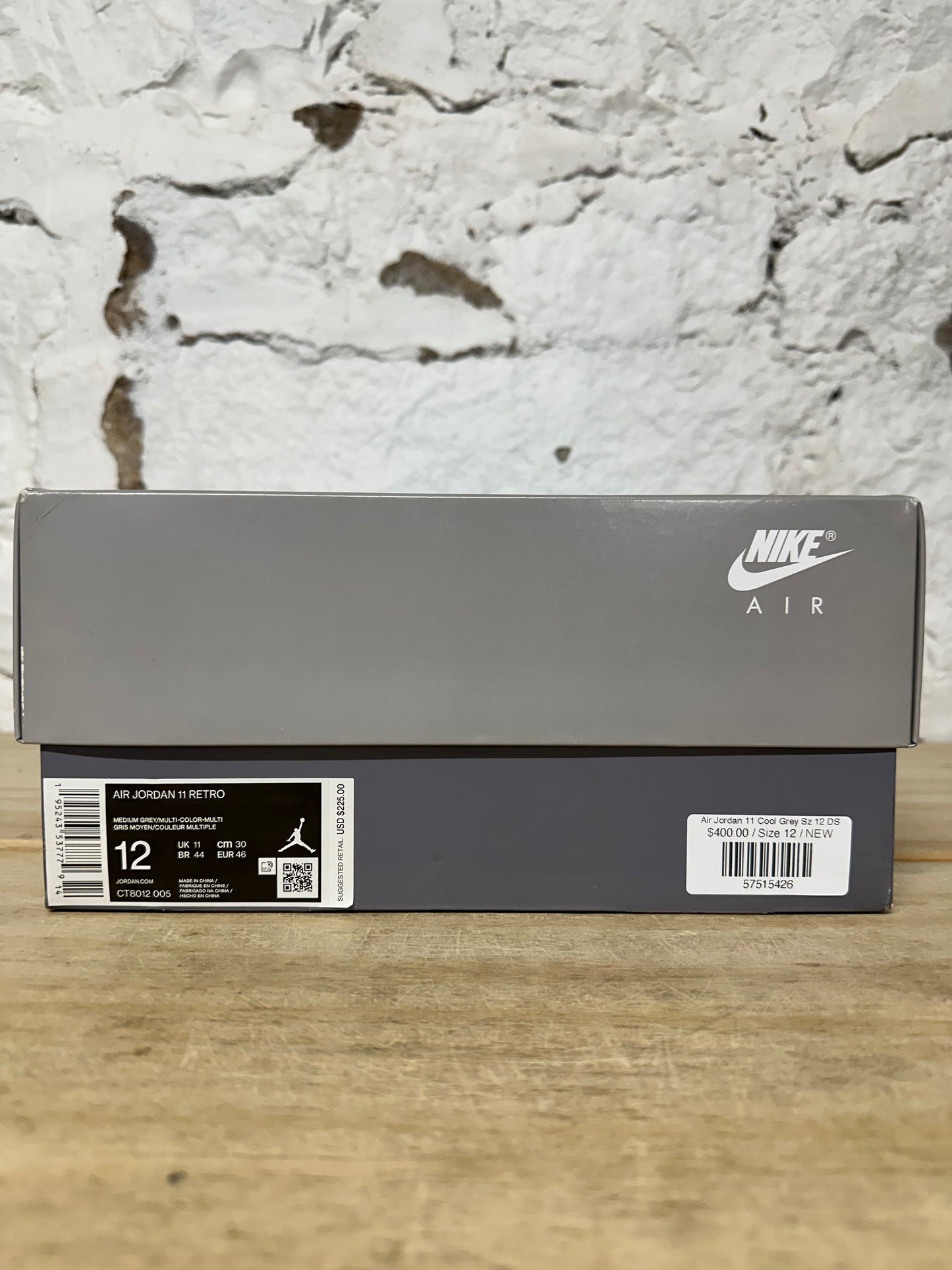 Air Jordan 11 Cool Grey Sz 12 DS