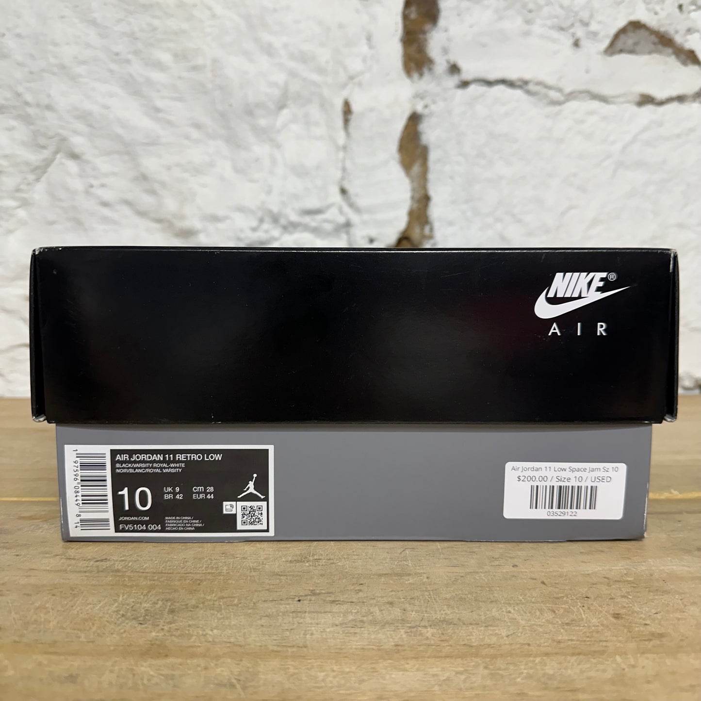 Air Jordan 11 Low Space Jam Sz 10