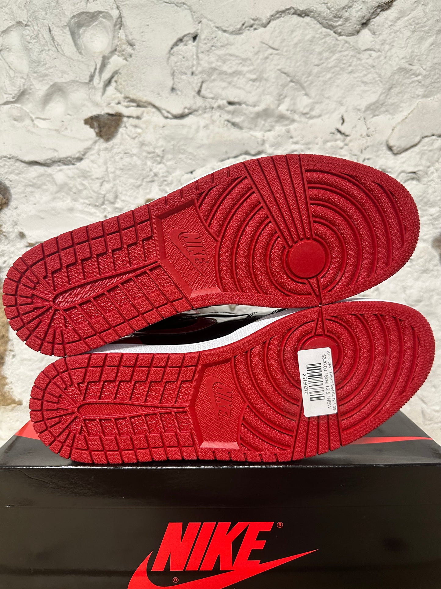 Air Jordan 1 High Patent Bred Sz 12.5 DS