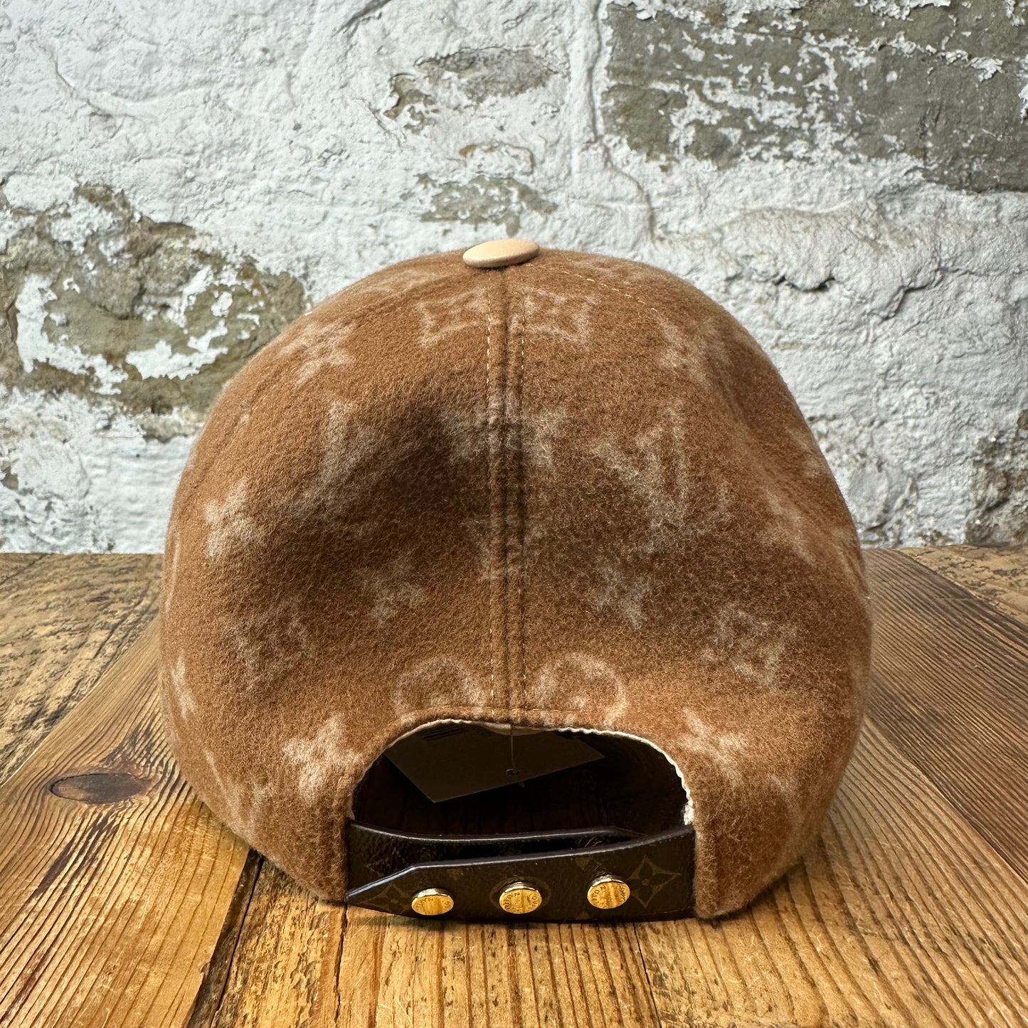 Louis Vuitton Beige Monogram Wool Hat Sz M
