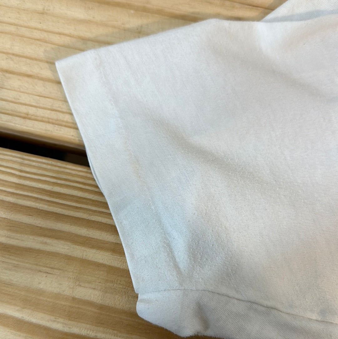 Lamborghini White Tee Sz L