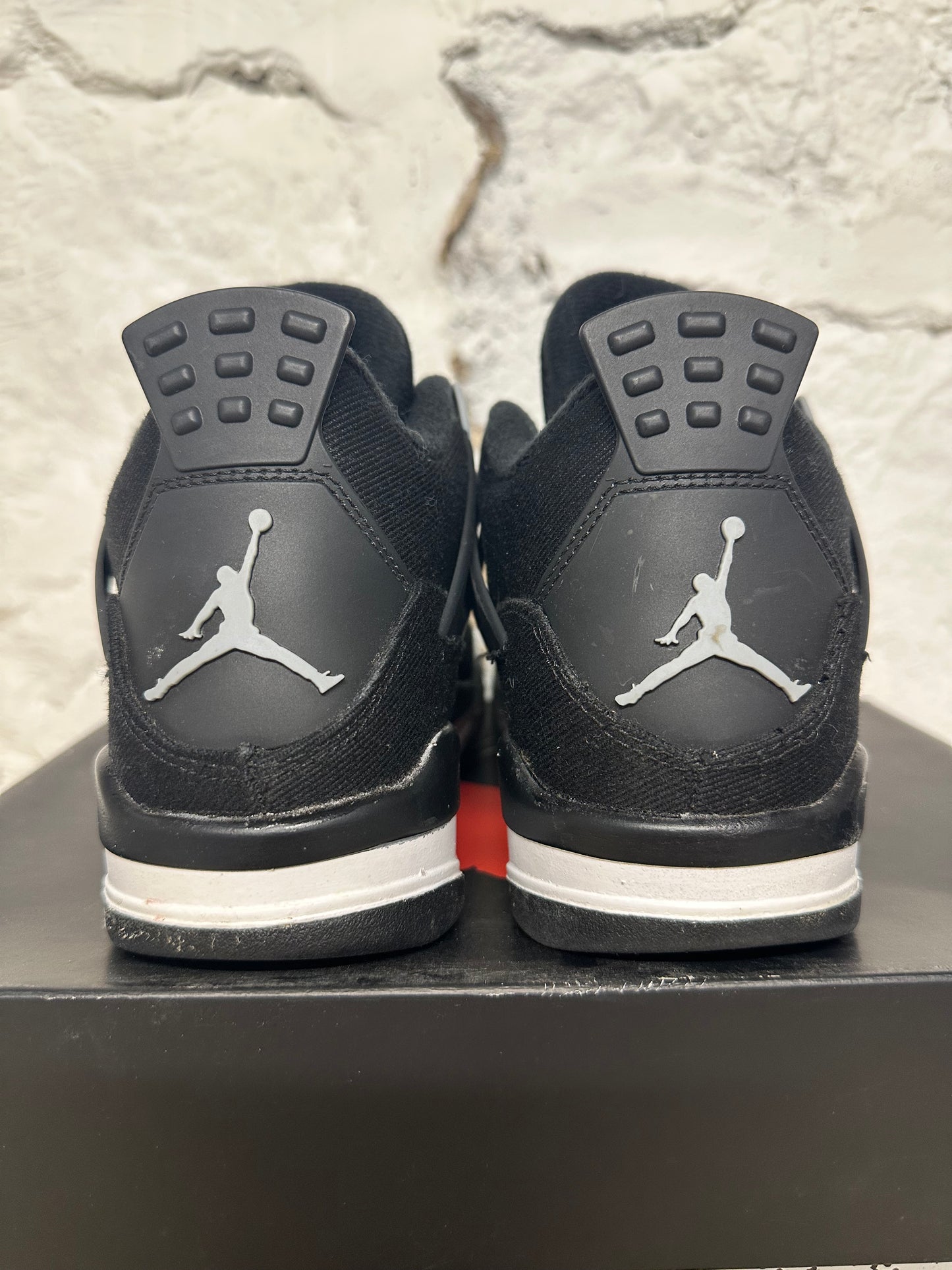 Air Jordan 4 Black Canvas Sz 6Y