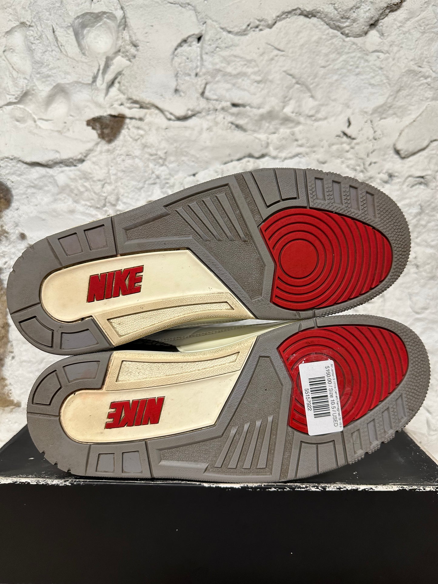 Air Jordan 3 White Cement Reimagined Sz 10.5