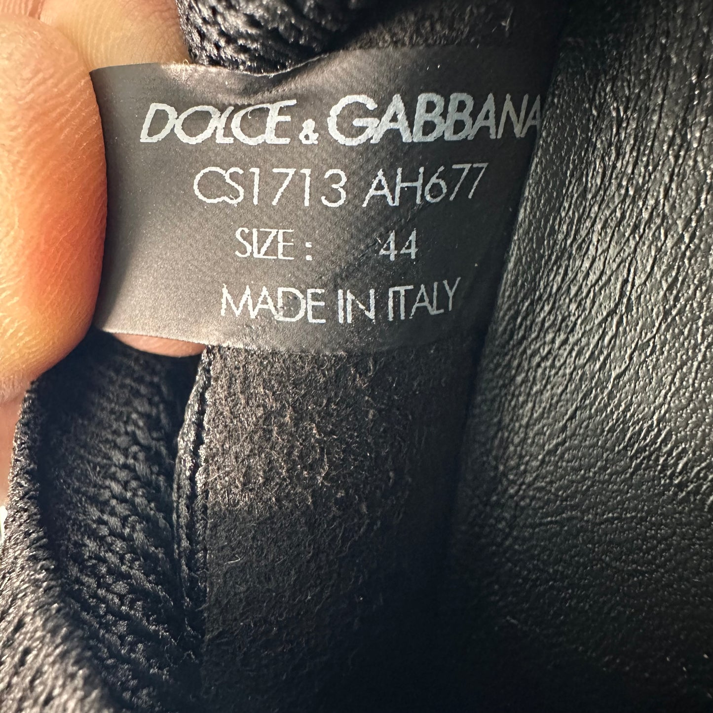 Dolce Gabbana Sorrento Black White Sneaker Sz 11 (44)