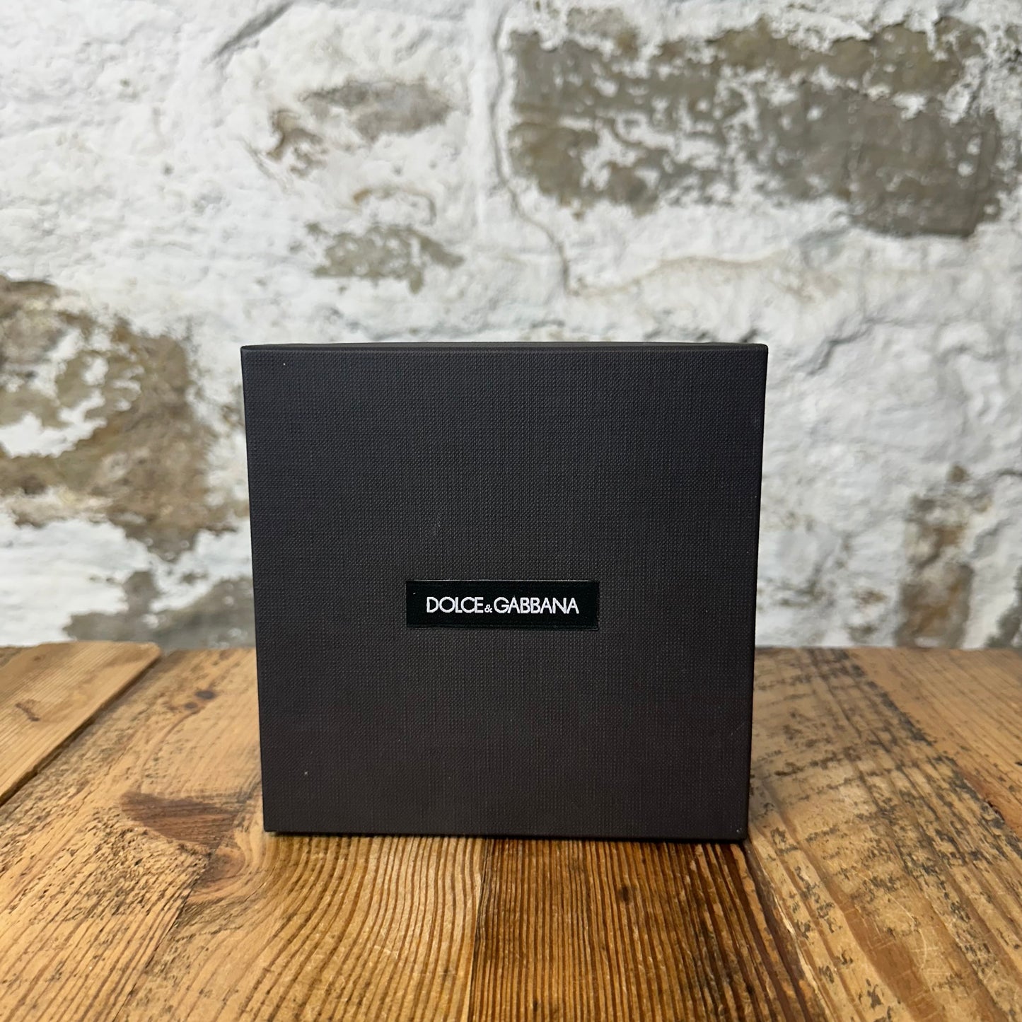 Dolce Gabbana SIlver DG Black Belt Sz (90/36) W/ Box