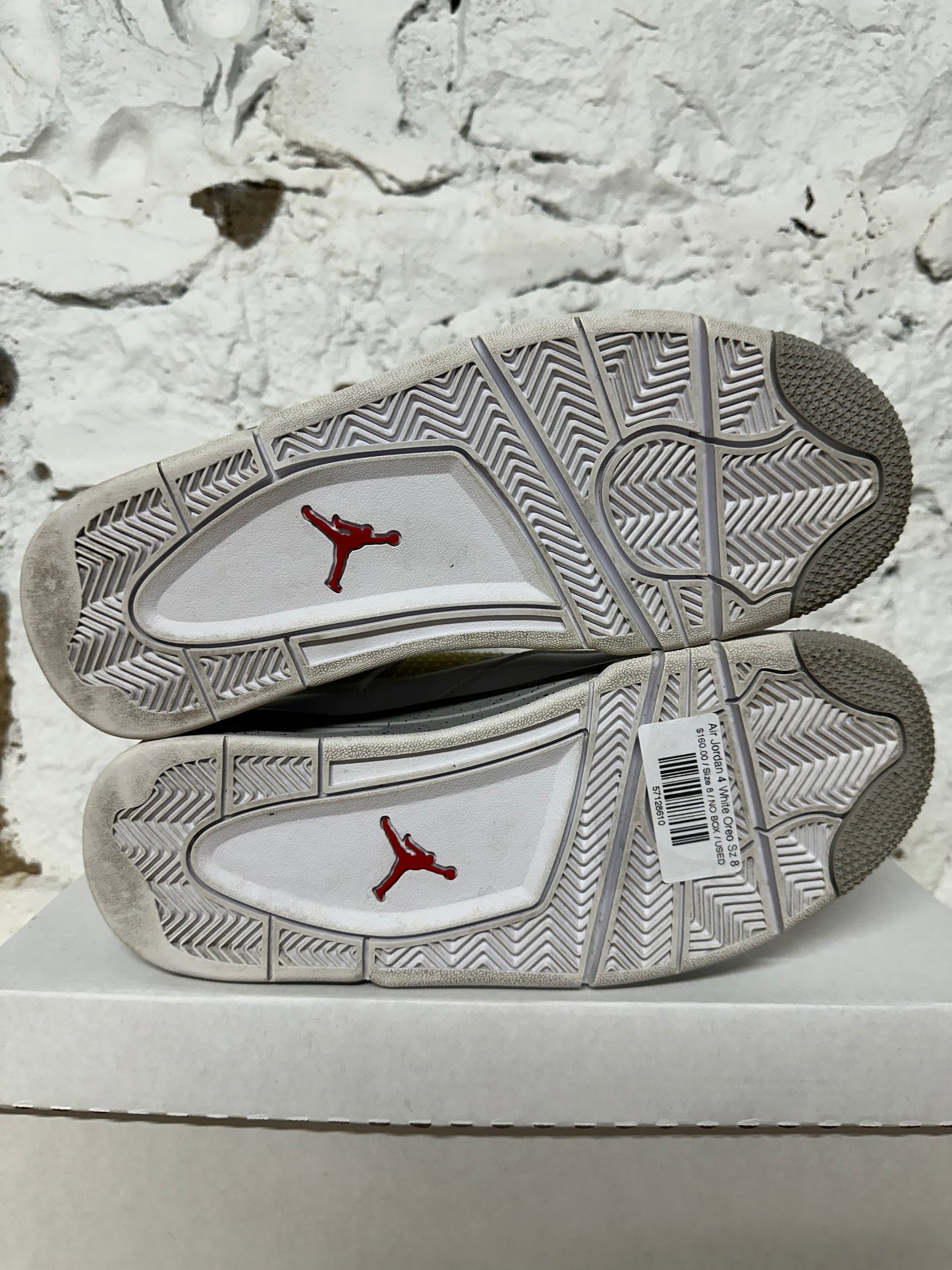 Air Jordan 4 White Oreo Sz 8