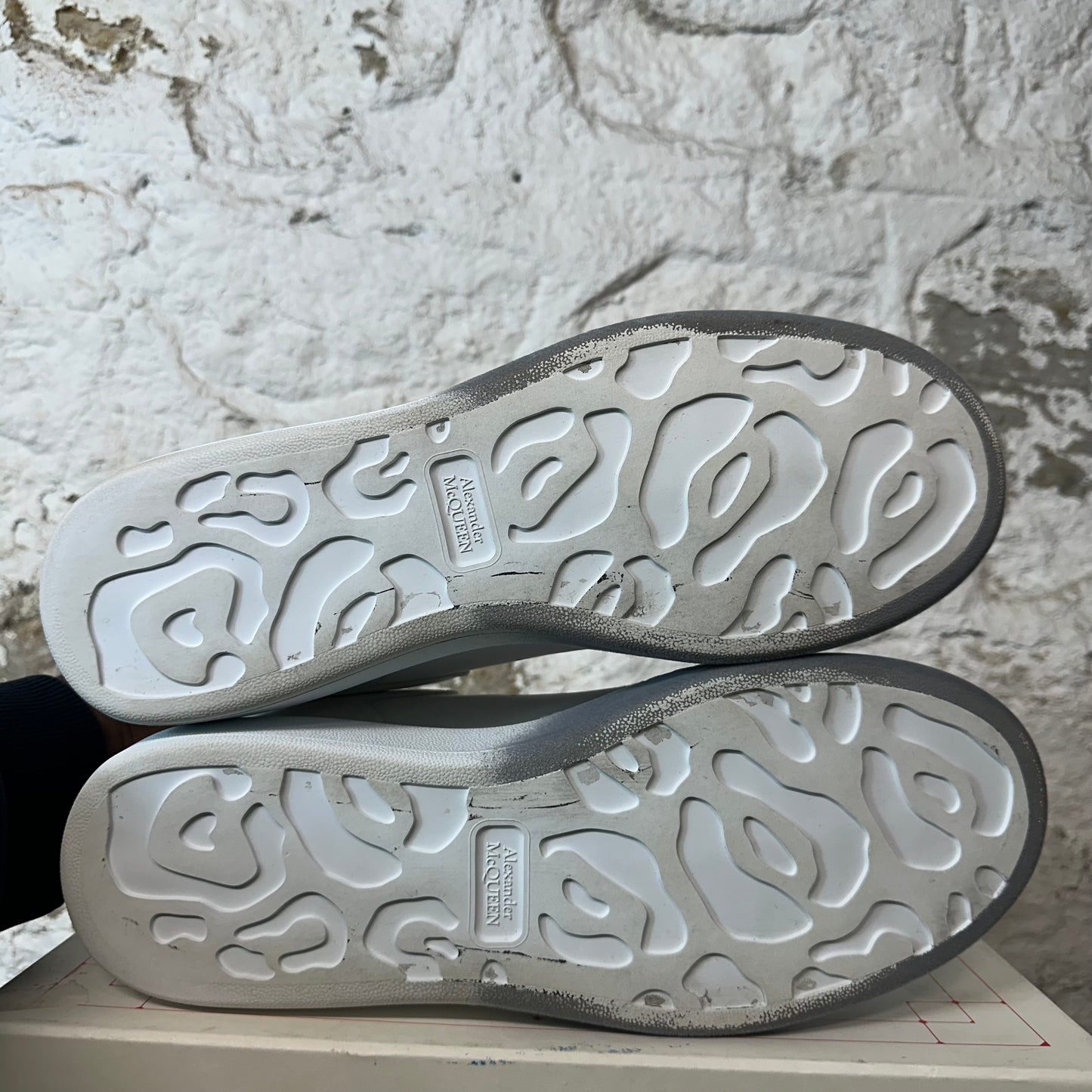 Alexander Mcqueen Grey Suede White Sneaker Sz 13 (46)