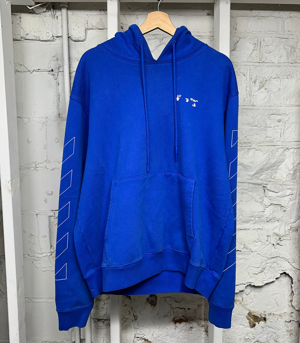 Off-White Blue Hoodie Sz XXL