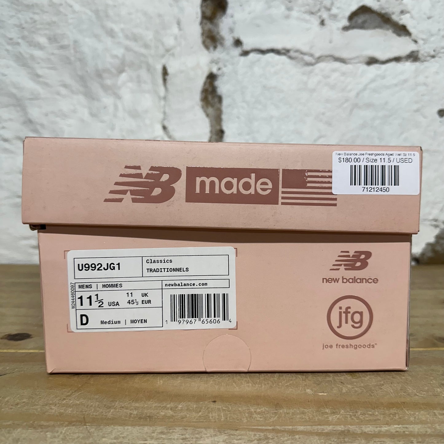New Balance Joe Freshgoods Aged Well Sz 11.5