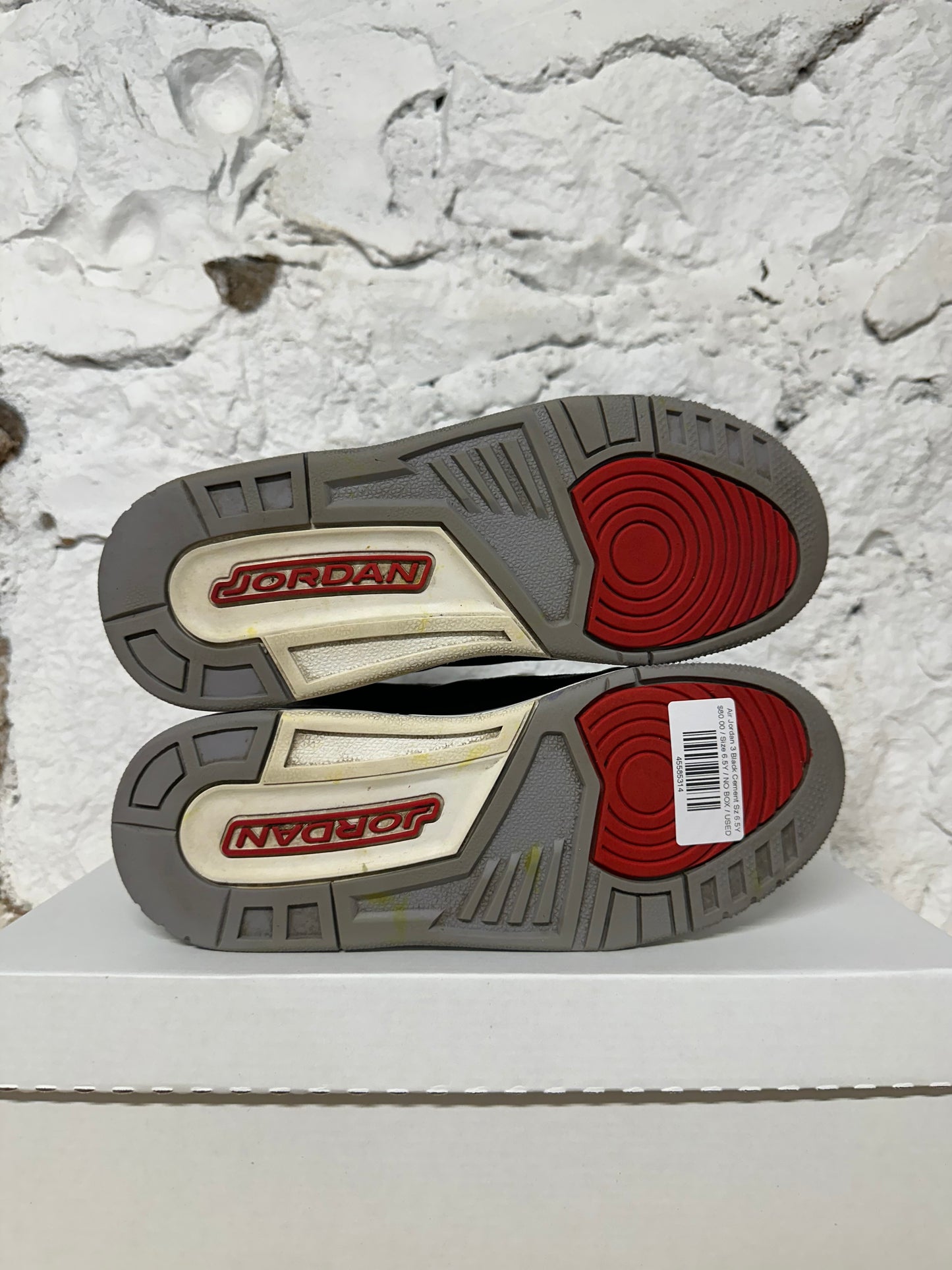 Air Jordan 3 Black Cement Sz 6.5Y