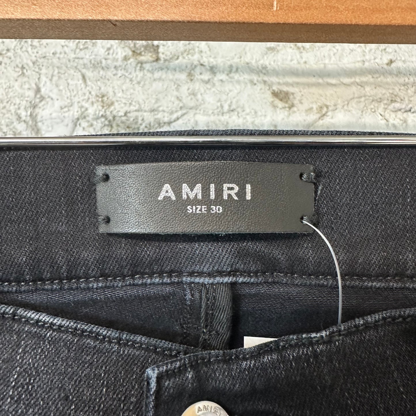 Amiri Paisley Patches Black Denim Jeans Sz 30