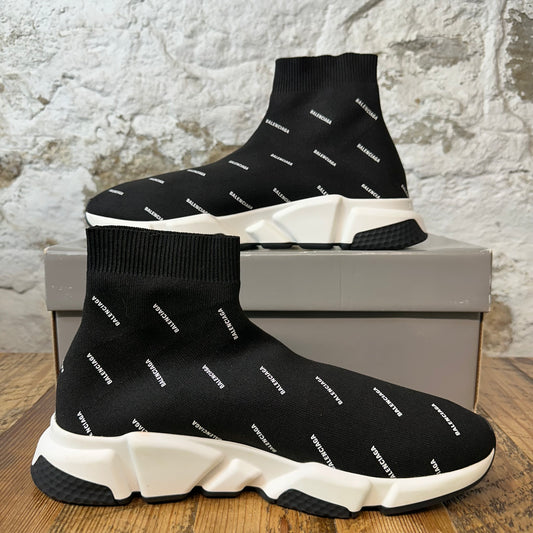 Balenciaga Black White Sock Runner Sneaker Sz 11 (44)