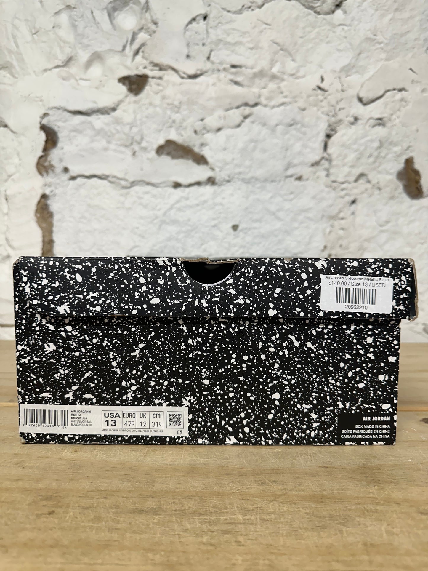 Air Jordan 5 Reverse Metallic Sz 13