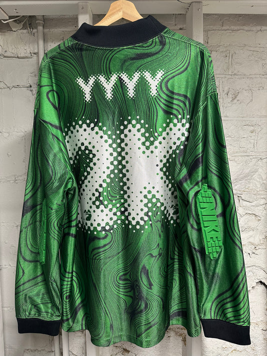 Off-White Nike Allover Print Jersey Kelly Green Sz L DS