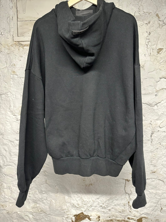 Fear of God Essentials Black Arc Logo Hoodie Sz M